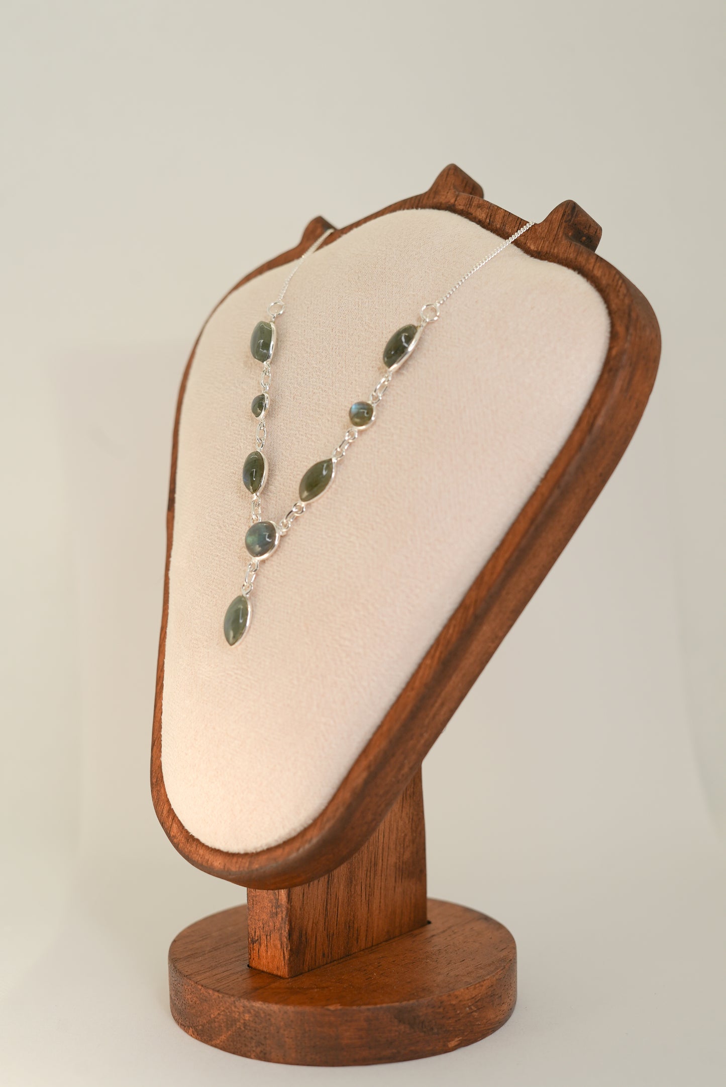 Collier Labradorite en Argent 925 — Protection & Intuition