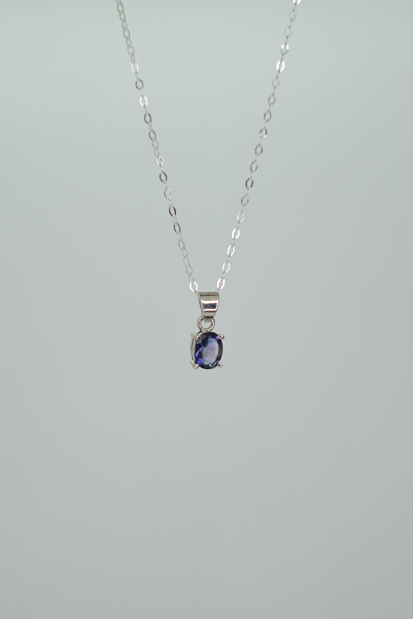 Collier Iolite en Argent 925 - Clarté & Intuition