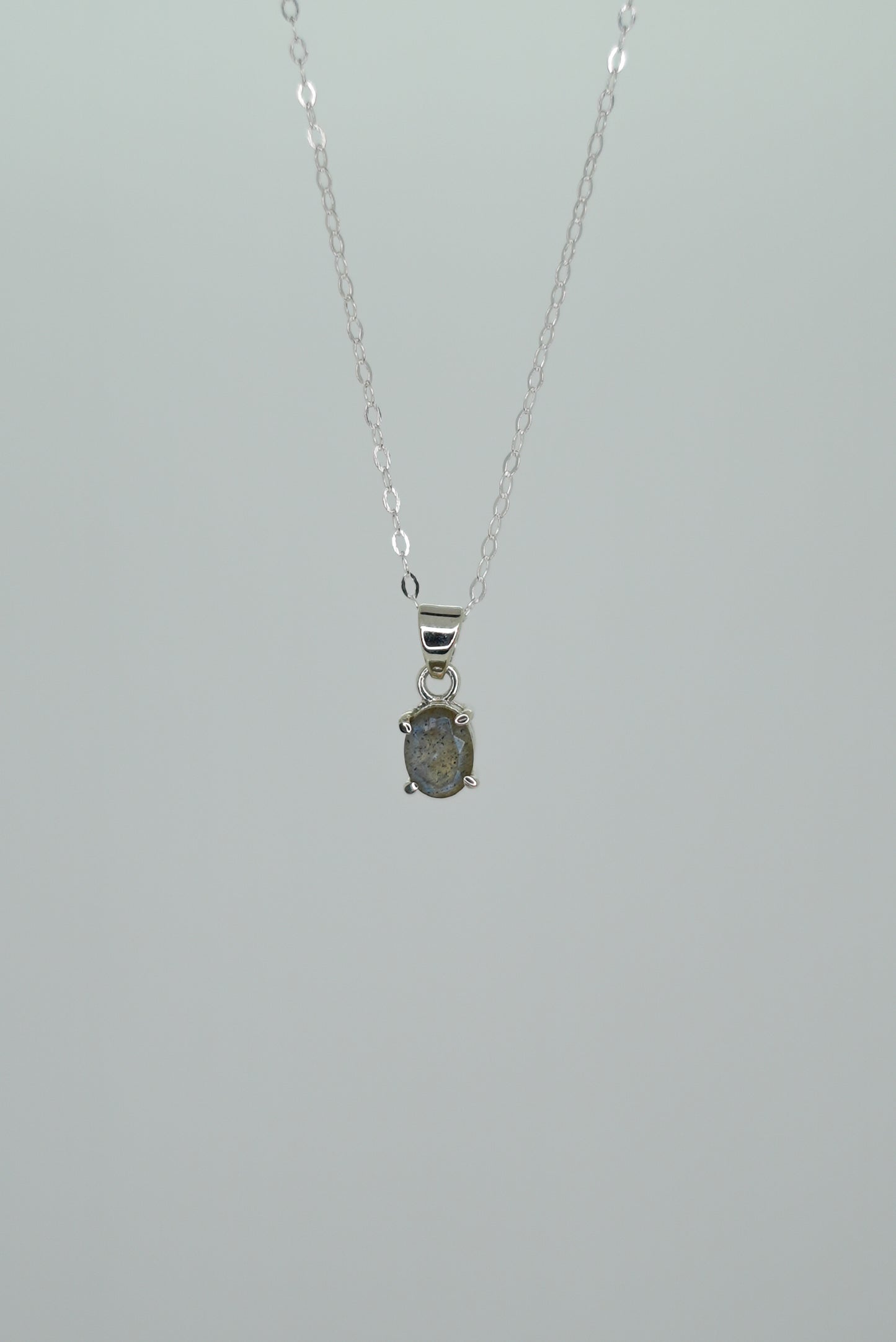 Collier Labradorite en Argent 925 – Protection & Intuition
