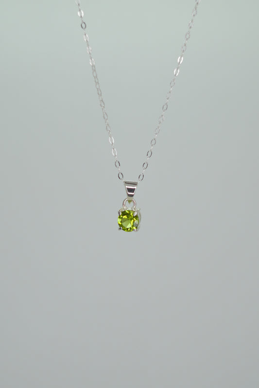 Collier Péridot en Argent 925 — Vitalité & Harmonie