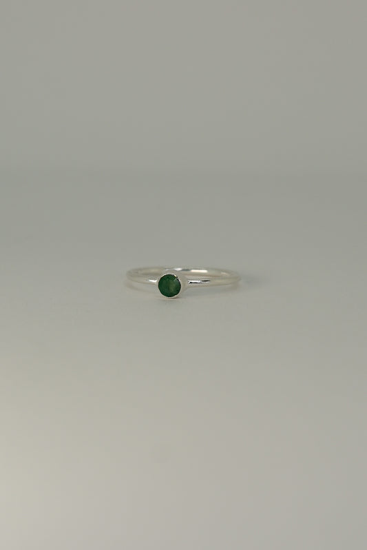 Bague Émeraude en Argent 925 – Raffinement & Harmonie