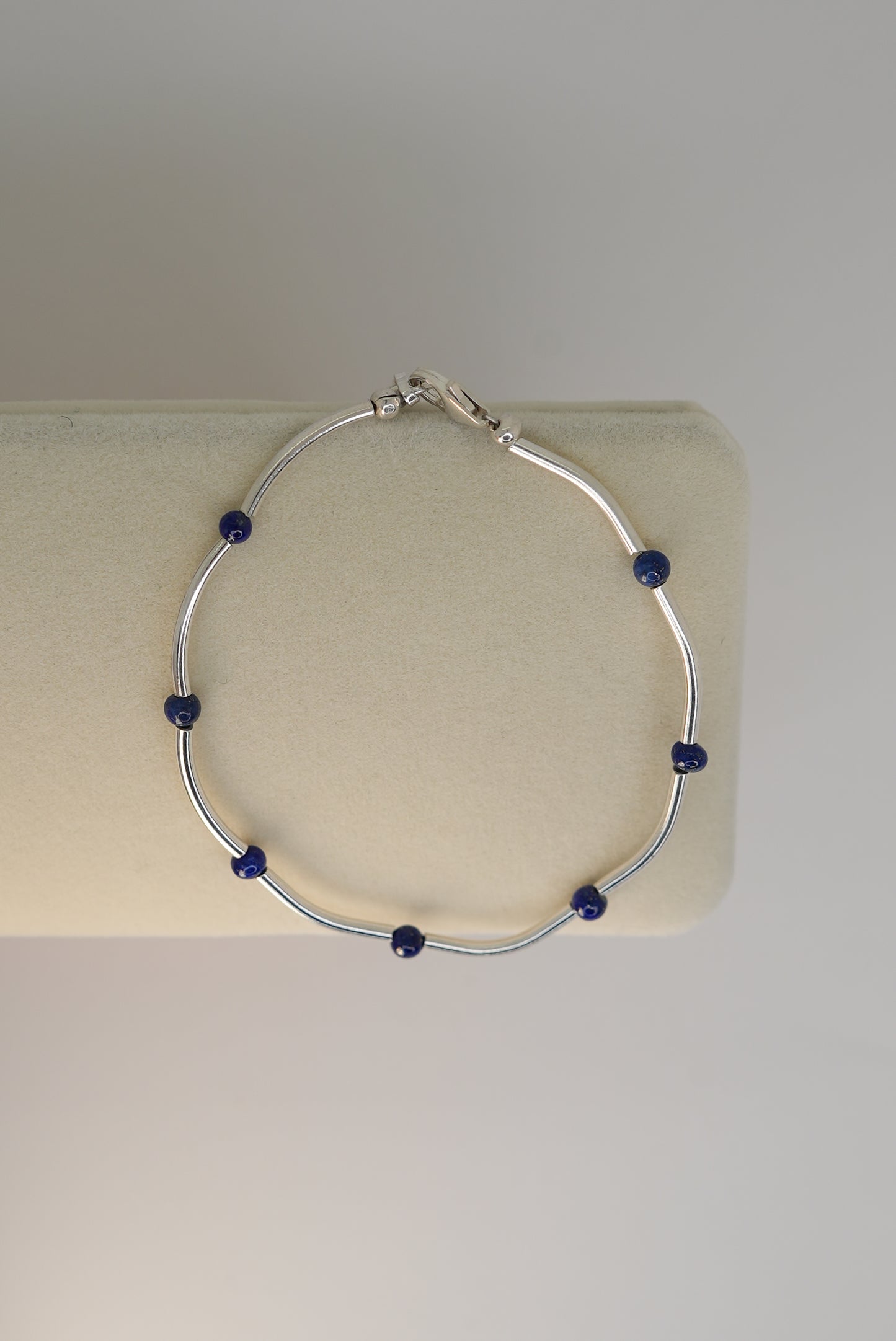 Bracelet Lapis-Lazuli en Argent 925 – Sagesse & Harmonie