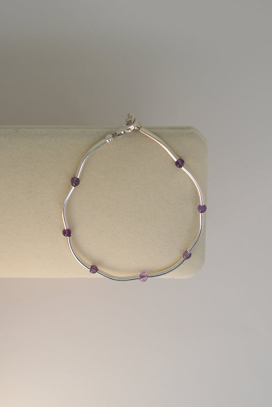 Bracelet Améthyste en Argent 925 – Sérénité & Intuition