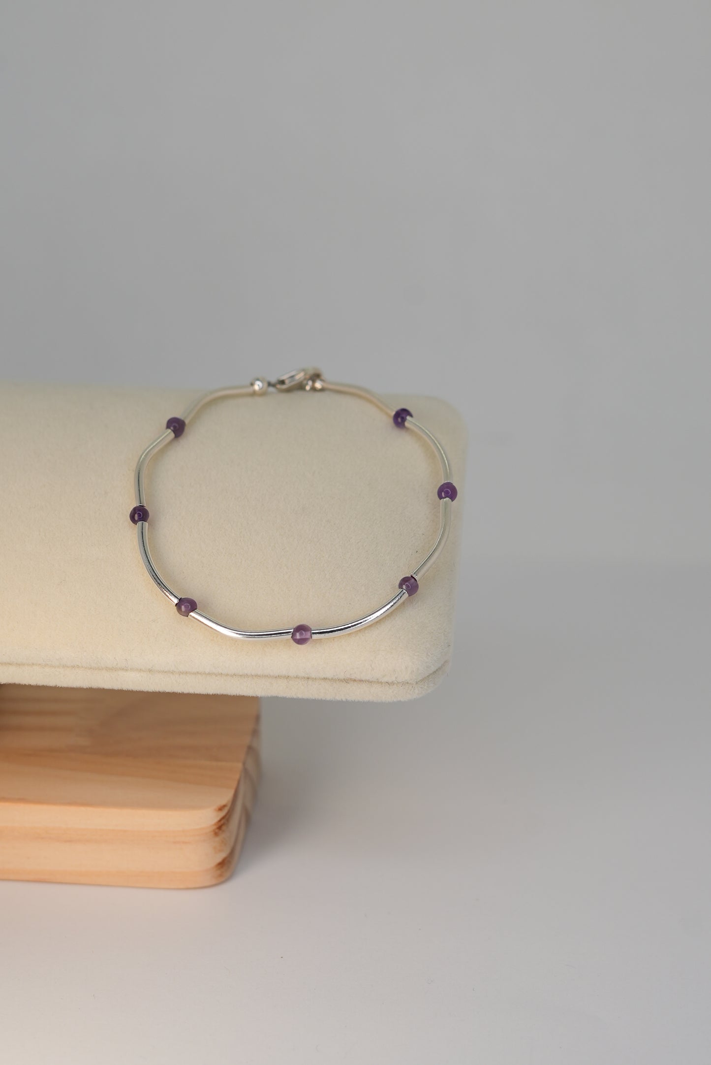 Bracelet Améthyste en Argent 925 – Sérénité & Intuition