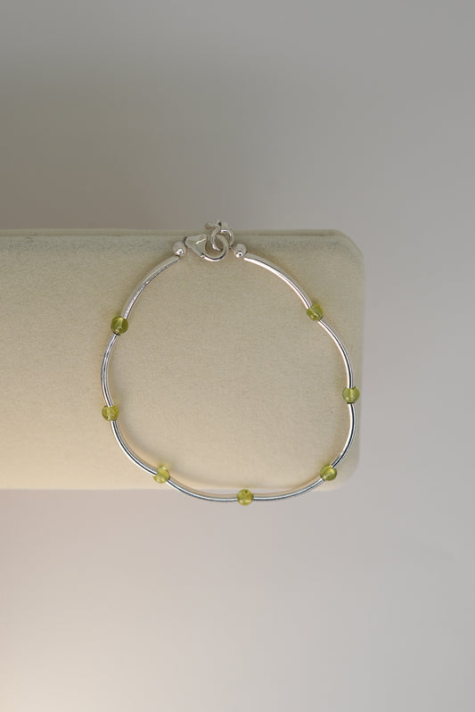 Bracelet Péridot en Argent 925 – Joie & Énergie Positive