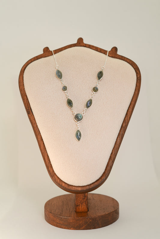 Collier Labradorite en Argent 925 — Protection & Intuition