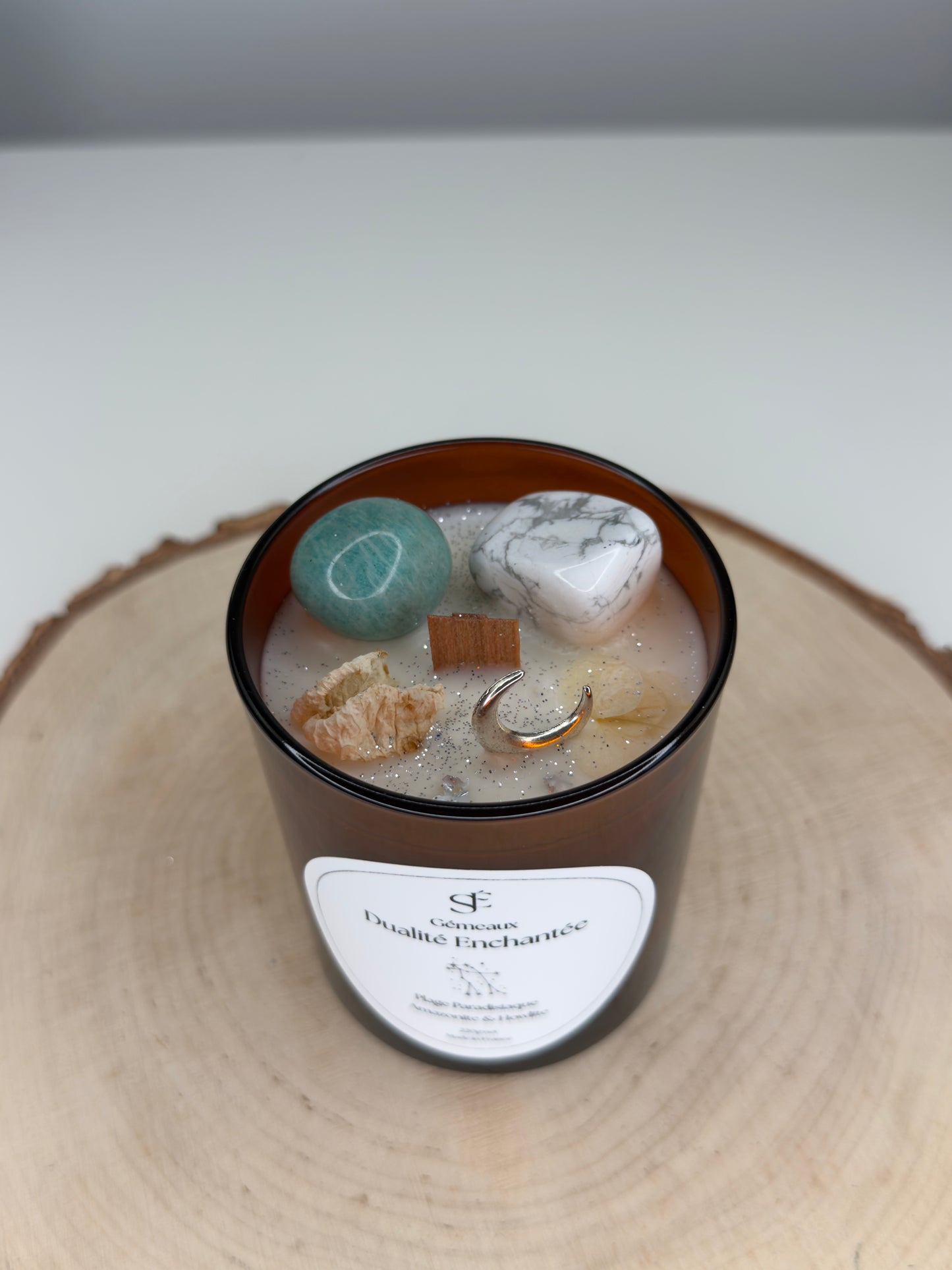 Bougie Gémeaux – Dualité Enchantée