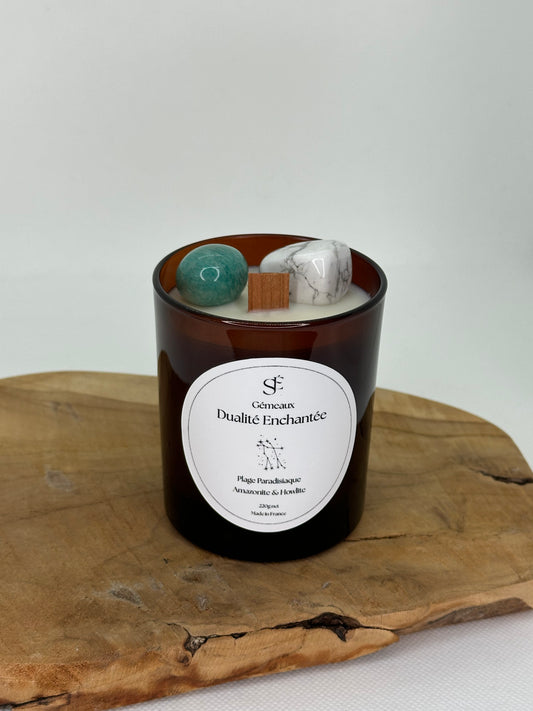 Bougie Gémeaux – Dualité Enchantée